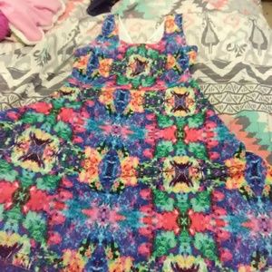 RAINBOW OPTICAL ILLUSION DRESS